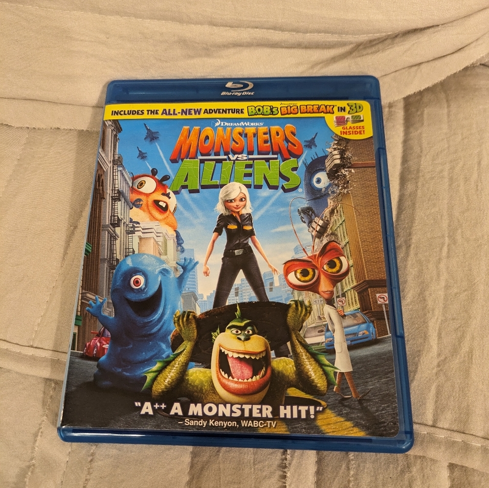 DVD Blu-ray Monsters vs Aliens